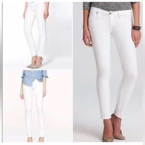 UNIQLO White High-Waisted Skinny Pullon Jean Jegging Pants Size S
